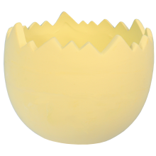 Skorupka ceramiczna pojemnik na rzeżuchę żółta 11 cm
