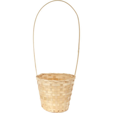 Koszyk wielkanocny naturalny do święconki fi19 cm WYS 55 CM