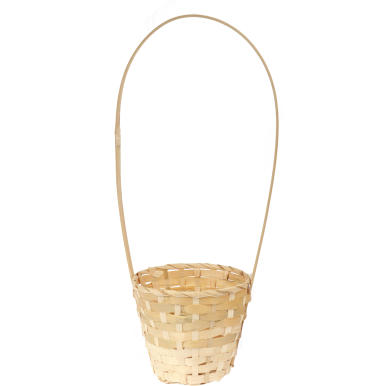 Koszyk wielkanocny naturalny do święconki fi16 cm WYS 48 CM