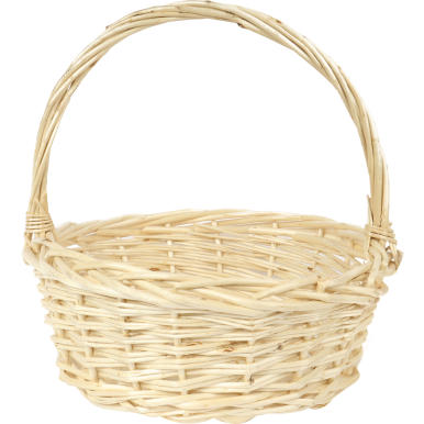 Koszyk wielkanocny naturalny do święconki fi30 cm WYS 29CM