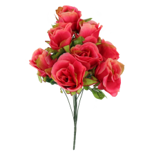 Bukiet Wielokwiatowy z 9 Różowych Róż o Wysokości 54 cm