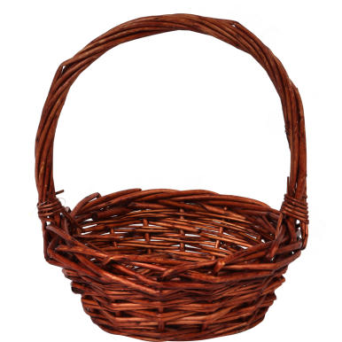 Koszyk wielkanocny naturalny do święconki fi 18cm WYS 20CM