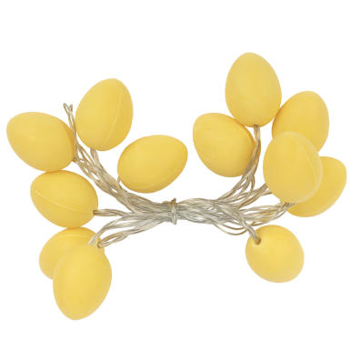 Lampki wielkanocne girlanda świetlna led żółte jajka 12 szt