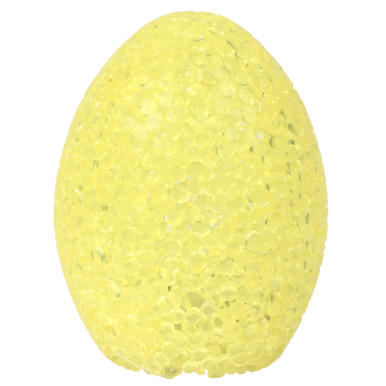 Dekoracyjne Świecące Jajko LED Wielkanocne Żółte z Ciepłym Białym Światłem