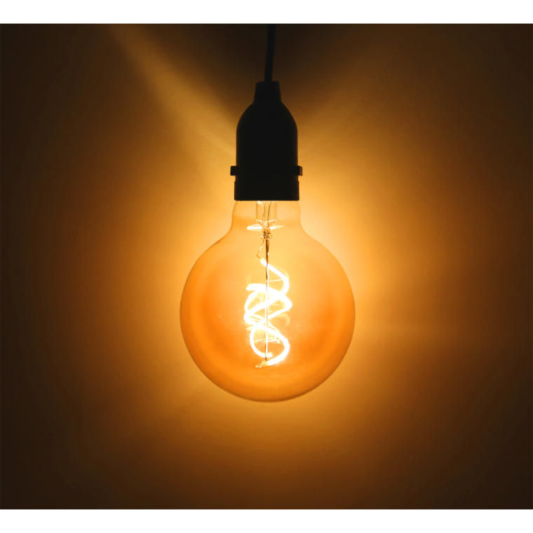 Żarówka solarna LED BAŃKA z autonomicznym ładowaniem, ciepła barwa, 9.5x13.5 cm