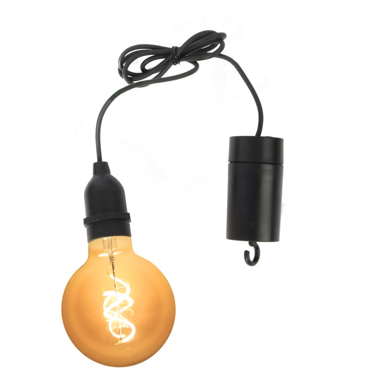 Żarówka solarna LED BAŃKA z autonomicznym ładowaniem, ciepła barwa, 9.5x13.5 cm