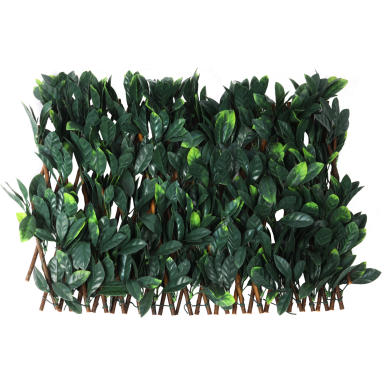 Płotek-Parawan z Sztucznymi Liśćmi do Balkonu o Wymiennych Rozmiach 180x30 cm.