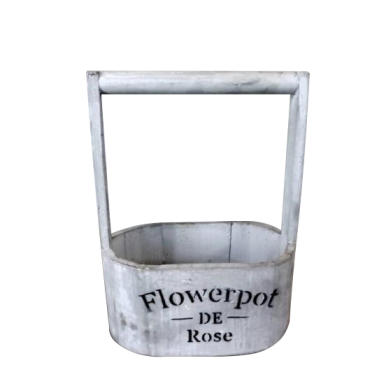 Drewniana szara osłonka z uchwytem 25x18x11 cm