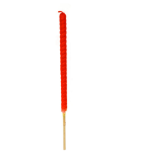 Czerwona bambusowa pochodnia-flara o wysokości 60 cm