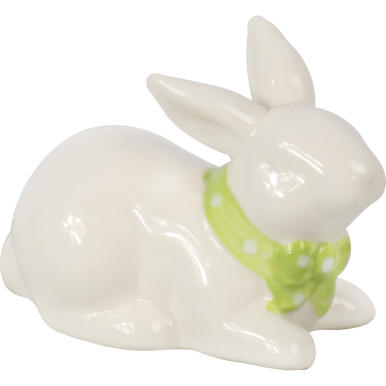 ZAJĄC CERAMICZNY FIGURKA BIAŁA [JUM7S0010/B]