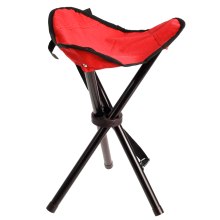 Krzesło taboret stołek turystyczny składany czerwony