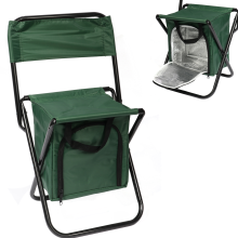Krzesło turystyczne składane z torbą izolacyjną zielone