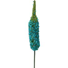Gałązka dekoracyjna z kwiatami czosnku w kolorze turkusowym