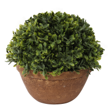 Sztuczna Roślina Bukszpan w Ceramicznej Doniczce 20 cm