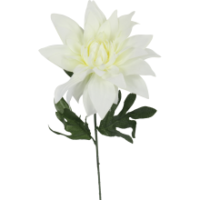 Dalia kwiat sztuczny biały