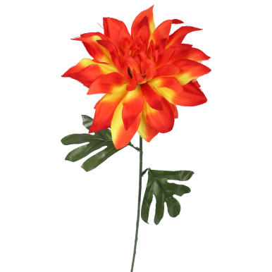 Dalia kwiat sztuczny pomarańczowy