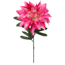 Różowa Sztuczna Gałązka Kwiatu Dalia 70cm