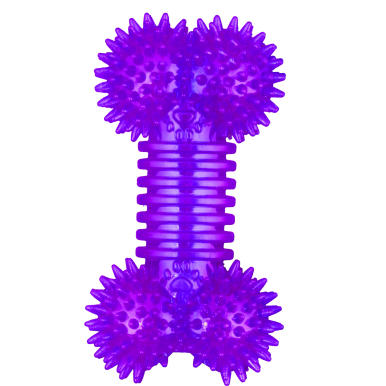 Fioletowy Gryzak dla Psa w Kształcie Kości z Bezpiecznej Gumy