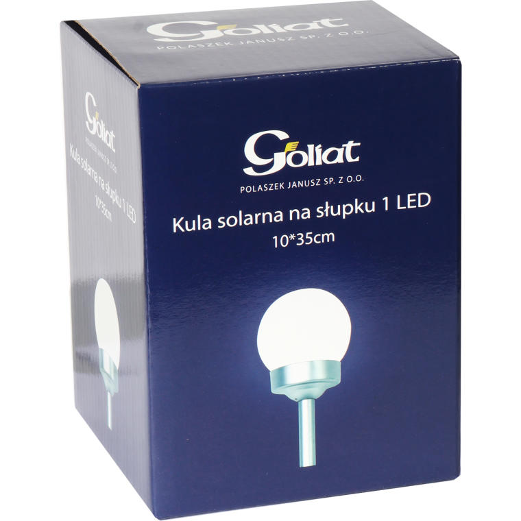 Zestaw 10 Srebrnych Lamp Słupkowych z Solarnym Zasilaniem i Czujnikiem Zmierzchu