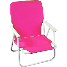 Krzesło Turystyczne Składane Plażowe Leżak Fotel PINK