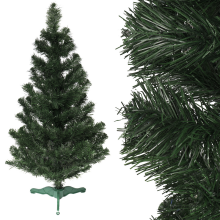 Świąteczna Choinka Dekoracyjna Zielono-Srebrna 70 cm z Stojakiem