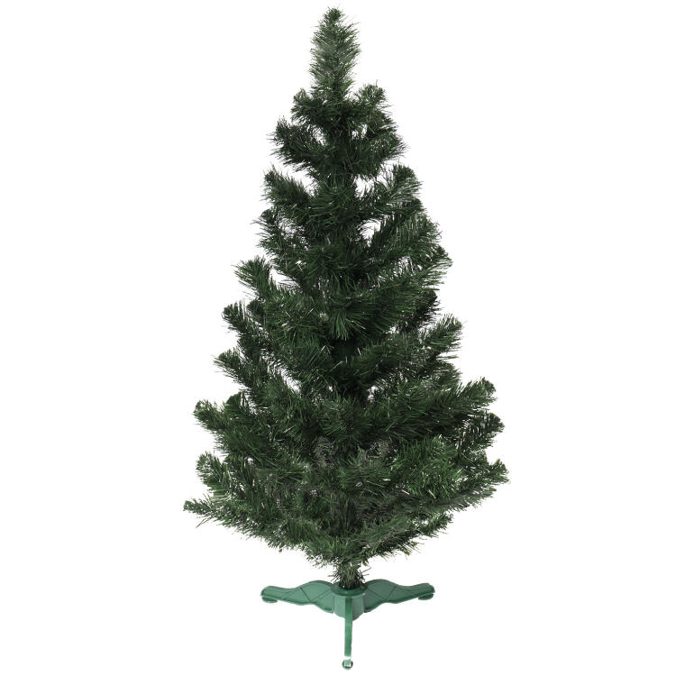 Świąteczna Choinka Dekoracyjna Zielono-Srebrna 70 cm z Stojakiem