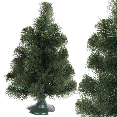 Choinka Jodła Zieleniec 45 cm do Użytku Wewnętrznego z Stojakiem