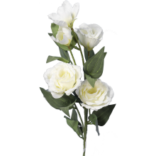 Biała Gałązka Eustomy - Sztuczny Kwiat o Realistycznym Wyglądzie 70 cm