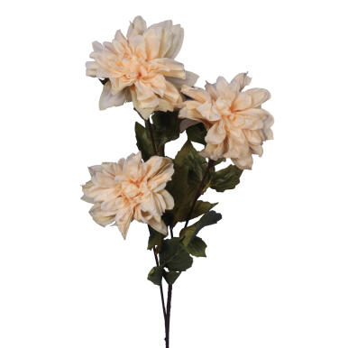 Duża Gałązka Sztucznych Dalii w Kolorze Łososiowym - Dekoracja Wnętrz