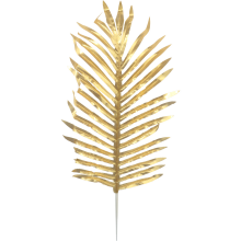 Złoty Liść Cycasa do Kompozycji Kwiatowych 35x20 cm