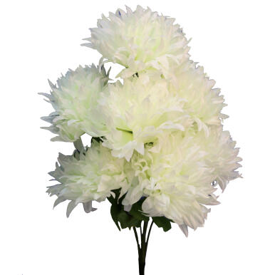 BUKIET 7 CHRYZANTEM BIAŁYCH FI 20 CM	