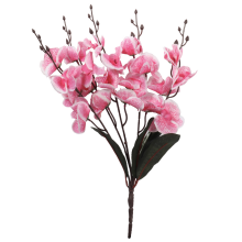 Storczyki Sztuczne - Bukiet 5 Jasnoróżowych Kwiatów, 38 cm