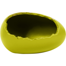 Osłonka wielkanocna ceramiczna jajko rzeżucha zielona