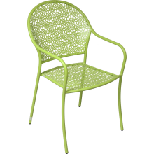 Loft Bistro Zielone Krzesło Metalowe do Kuchni, Restauracji i Hotelu