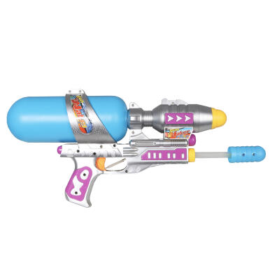PISTOLET NA WODĘ 37 cm niebiesko srebrny