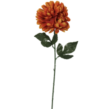 Sztuczna Chryzantema Pomarańczowa 70 cm - Pojedynczy Kwiat Dekoracyjny FI 16 CM