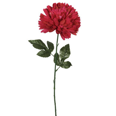 Sztuczna Chryzantema Różowa 70 cm - Dekoracja Cmentarna Pojedynczy Kwiat