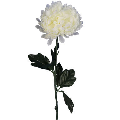 Sztuczna Chryzantema Biała 50 cm - dekoracja na Wszystkich Świętych