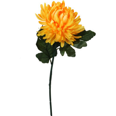 Sztuczna Chryzantema Ż&oacute;łta 68cm - Dekoracja na Wszystkich Świętych