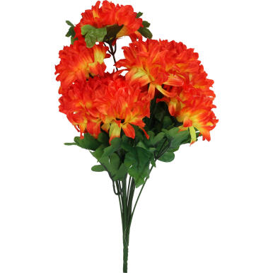 Bukiet 12 chryzantem cieniowanych w kolorze pomarańczowym