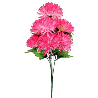 BUKIET 7 CHRYZANTEM RÓŻOWYCH FI 16 CM