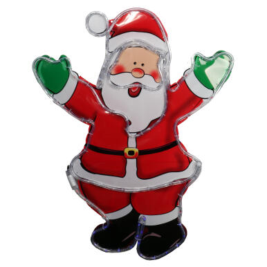 Duży Mikołaj LED do Dekoracji Zewnętrznej 120 Diod - Czerwony, Energooszczędny, Zasilanie sieciowe