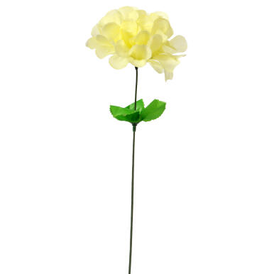 Chryzantema pojedynka z listkiem kremowy 35 cm