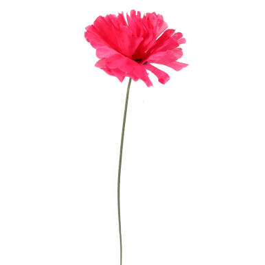 Różowa Sztuczna Chryzantema 35 cm Bez Listka do Dekoracji Kompozycji Pamięciowych