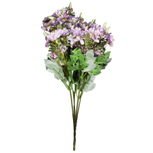 Bukiet 7 gałązek z 35 kwiatami chryzantemy kolor fioletowy