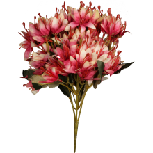 Bukiet 5 gałązek z kwiatami azalii kolor różowy