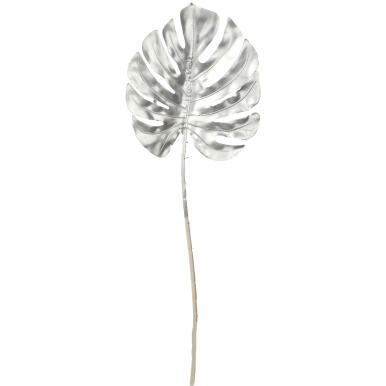 Sztuczna Gałązka Filodendrona 69 cm w Kolorze Srebrnym
