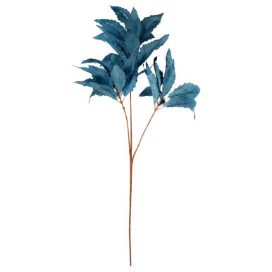 Gałązka Sztucznych Liści 87 cm niebieska