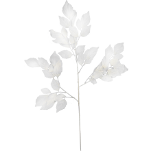 Gałązka Sztucznych Liści Beniamina 106 cm biały