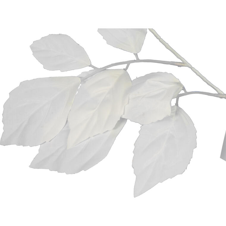 Gałązka Sztucznych Liści Beniamina 106 cm biały